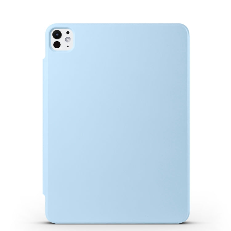 For iPad Pro 12.9 2022 / 2021 / 2020 Fixed Buckle Magnetic Deformation Leather Tablet Case(Ice Blue) - iPad Pro 12.9 (2022/2021) Cases by buy2fix | Online Shopping UK | buy2fix