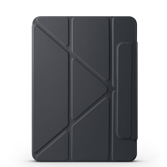 For iPad Pro 12.9 2022 / 2021 / 2020 Fixed Buckle Magnetic Deformation Leather Tablet Case(Black) - iPad Pro 12.9 (2022/2021) Cases by buy2fix | Online Shopping UK | buy2fix