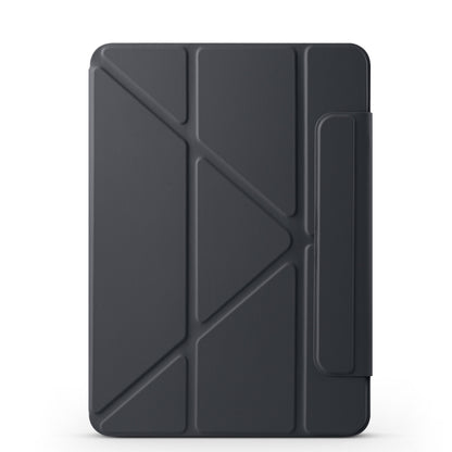 For iPad mini 6 / mini 2024 Fixed Buckle Magnetic Deformation Leather Tablet Case(Black) - iPad mini 2024 Cases by buy2fix | Online Shopping UK | buy2fix