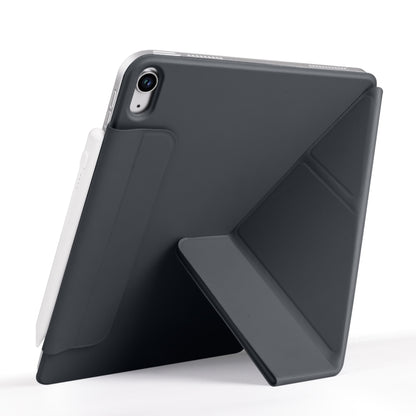 For iPad mini 6 / mini 2024 Fixed Buckle Magnetic Deformation Leather Tablet Case(Black) - iPad mini 2024 Cases by buy2fix | Online Shopping UK | buy2fix