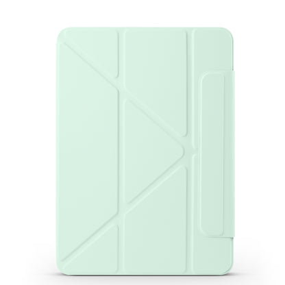 For iPad mini 6 / mini 2024 Fixed Buckle Magnetic Deformation Leather Tablet Case(Baby Green) - iPad mini 2024 Cases by buy2fix | Online Shopping UK | buy2fix