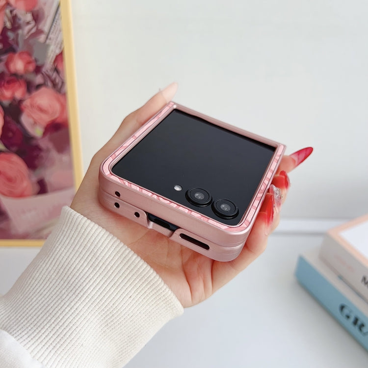 For Motorola Razr 50 / 50 Ultra 3D Camellia Plaid Fabric DIY PC Phone Case(White) by buy2fix