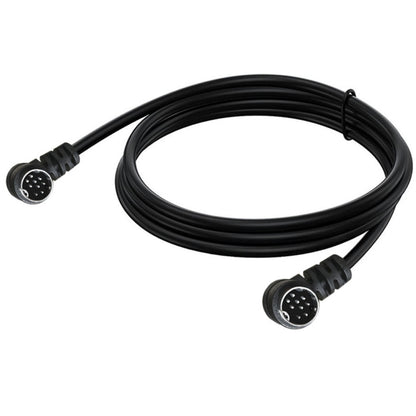 Double Curved mini DIN 9 Pin TV Audio Adapter Cable, Length:1.8m(Black) - Others by buy2fix | Online Shopping UK | buy2fix