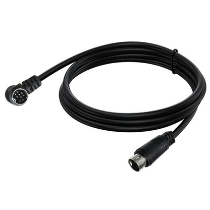 Single Curved mini DIN 9 Pin TV Audio Adapter Cable, Length:0.5m(Black) - Others by buy2fix | Online Shopping UK | buy2fix