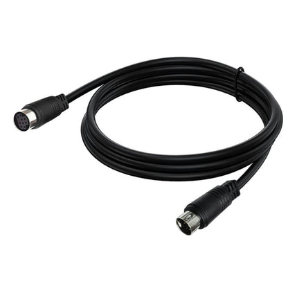 90 Degree mini DIN 9 Pin Male to Female TV Box Adapter Cable, Length:3m(Black) - Others by buy2fix | Online Shopping UK | buy2fix