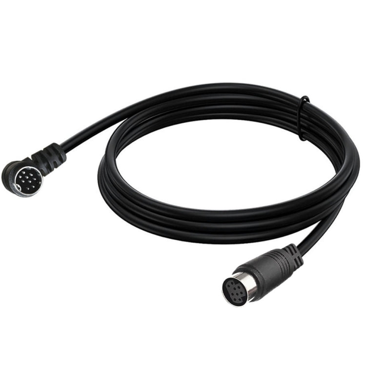 Curved mini DIN 9 Pin Male to Female TV Box Adapter Cable, Length:3m(Black) - Others by buy2fix | Online Shopping UK | buy2fix