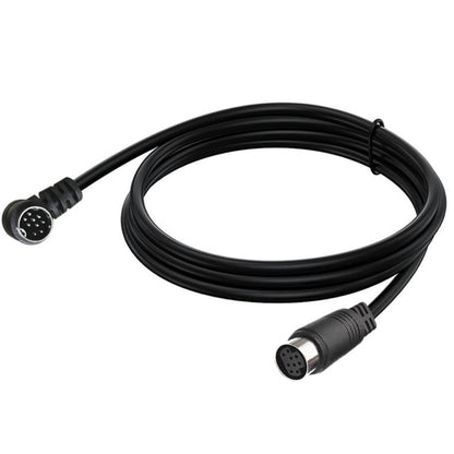 Curved mini DIN 9 Pin Male to Female TV Box Adapter Cable, Length:3m(Black) - Others by buy2fix | Online Shopping UK | buy2fix