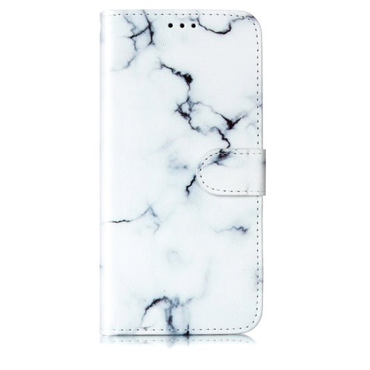 For OnePlus 13 Colored Drawing Marble Pattern Leather Phone Case(White Marble) by buy2fix