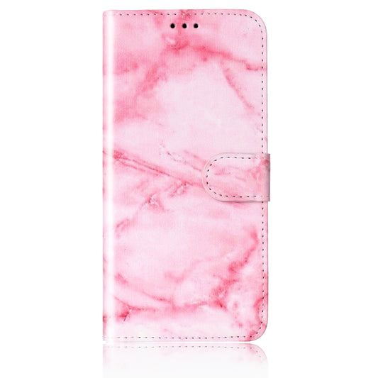 For OnePlus 13 Colored Drawing Marble Pattern Leather Phone Case(Pink Marble) by buy2fix