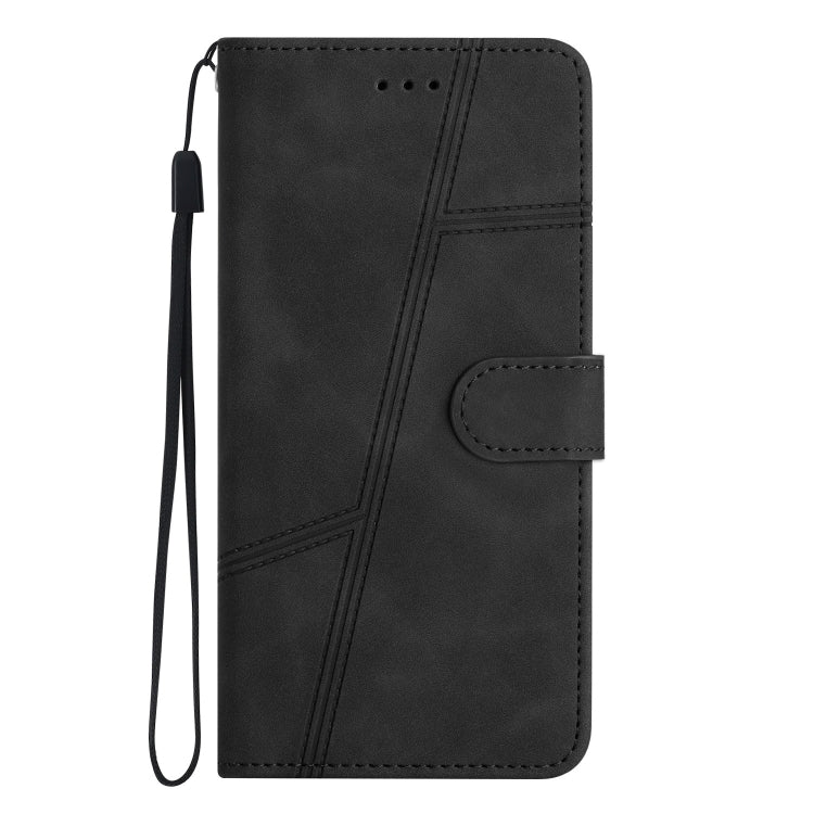 For OnePlus 13 Skin-feel Stitching Leather Phone Case(Black) by buy2fix
