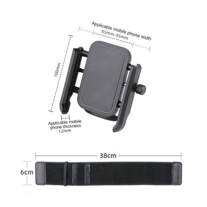 Elastic Wristband Hands Free Phone Clamp Holder, Wristband Length:38cm(Black) - Hand-Sticking Bracket by buy2fix | Online Shopping UK | buy2fix