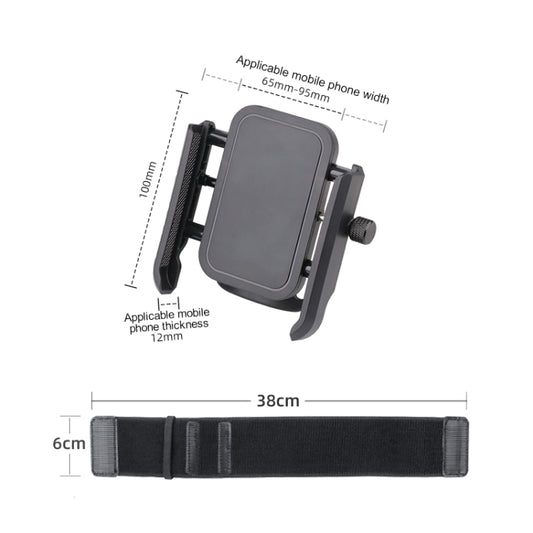 Elastic Wristband Hands Free Phone Clamp Holder, Wristband Length:38cm(Black) - Hand-Sticking Bracket by buy2fix | Online Shopping UK | buy2fix