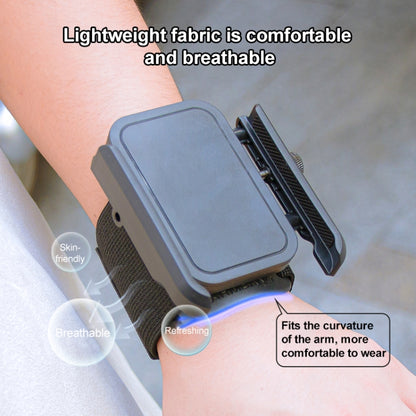 Elastic Wristband Hands Free Phone Clamp Holder, Wristband Length:38cm(Black) - Hand-Sticking Bracket by buy2fix | Online Shopping UK | buy2fix