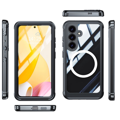 For Samsung Galaxy S25 5G RedPepper Tempered Glass MagSafe Phone Case(Black) by RedPepper