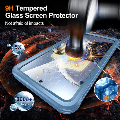 For Samsung Galaxy S25+ 5G RedPepper Tempered Glass MagSafe Phone Case(Sky Blue) by RedPepper