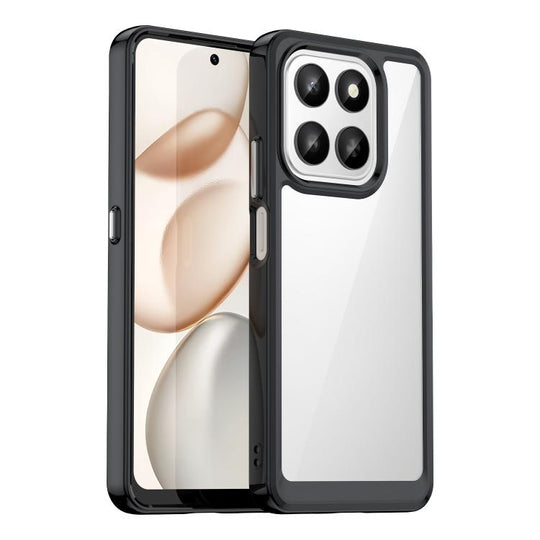 For Honor 400 Smart 5G Colorful Series Acrylic Hybrid TPU Phone Case(Black)