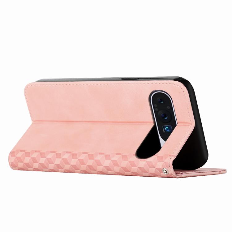 For Google Pixel 10 / 10 Pro Diamond Splicing Skin Feel Magnetic Leather Phone Case(Rose Gold) - Google Cases by buy2fix | Online Shopping UK | buy2fix