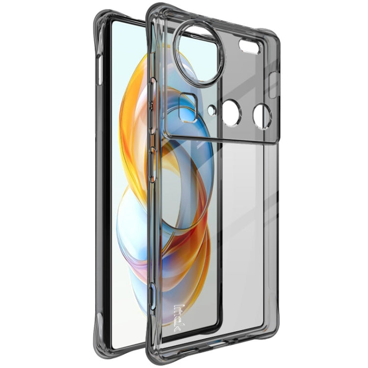 For ZTE nubia Z70 Ultra 5G imak Shockproof Airbag TPU Phone Case(Transparent Black) - ZTE Cases by imak | Online Shopping UK | buy2fix