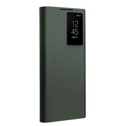 For Samsung Galaxy S24 Ultra 5G QIALINO Magnetic Genuine Leather Phone Case(Green) - Galaxy S24 Ultra 5G Cases by QIALINO | Online Shopping UK | buy2fix