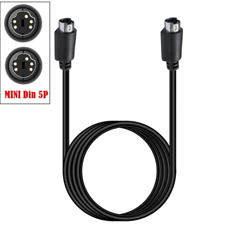 Mini DIN 5 Pin Core Audio / Video Cable, Length:3m(Straight to Straight) - Cables by buy2fix | Online Shopping UK | buy2fix