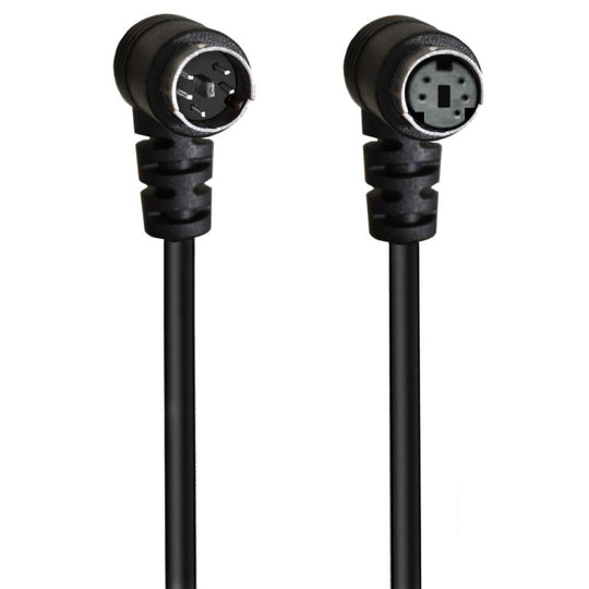 Mini DIN 5 Pin Core Audio / Video Cable, Length:0.5m(Male to Female Elbow)