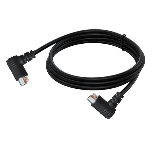 Mini DIN 5 Pin Core Audio / Video Cable, Length:3m(Male to Female Elbow) - Cables by buy2fix | Online Shopping UK | buy2fix