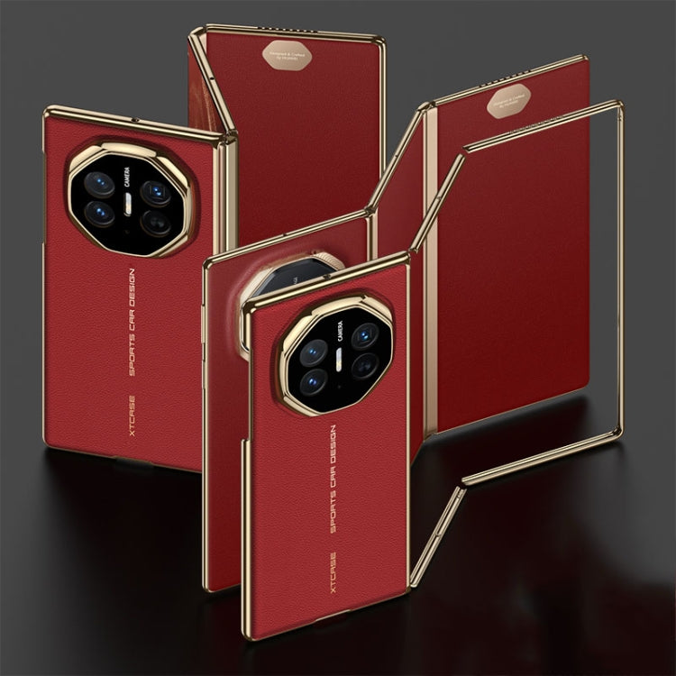 For Huawei Mate XT Ultimate Design GKK Phantom Leather MagSafe Frame Phone Case(Red) - Huawei Cases by GKK | Online Shopping UK | buy2fix