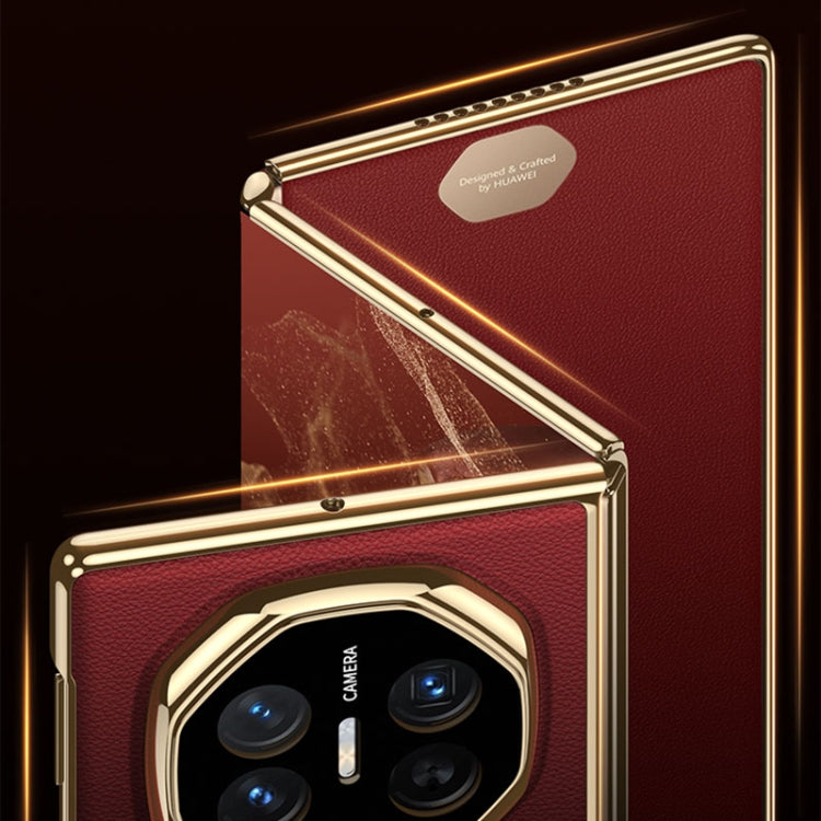 For Huawei Mate XT Ultimate Design GKK Phantom Leather MagSafe Frame Phone Case(Red) - Huawei Cases by GKK | Online Shopping UK | buy2fix
