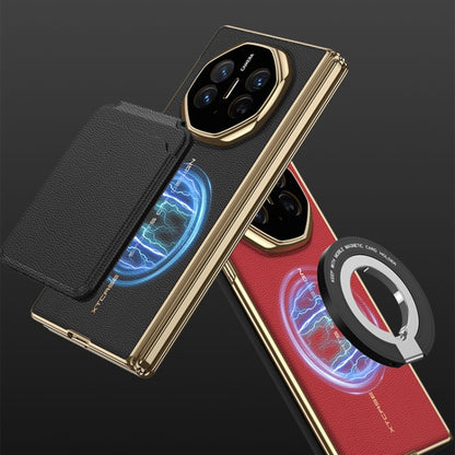 For Huawei Mate XT Ultimate Design GKK Phantom Leather MagSafe Frame Phone Case(Red) - Huawei Cases by GKK | Online Shopping UK | buy2fix