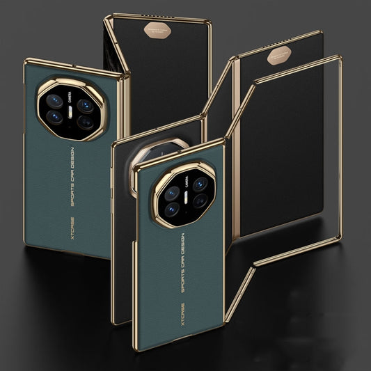 For Huawei Mate XT Ultimate Design GKK Phantom Leather MagSafe Frame Phone Case(Green) - Huawei Cases by GKK | Online Shopping UK | buy2fix