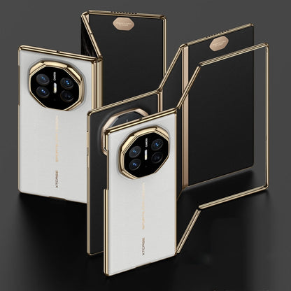 For Huawei Mate XT Ultimate Design GKK Phantom Leather MagSafe Frame Phone Case(White) - Huawei Cases by GKK | Online Shopping UK | buy2fix