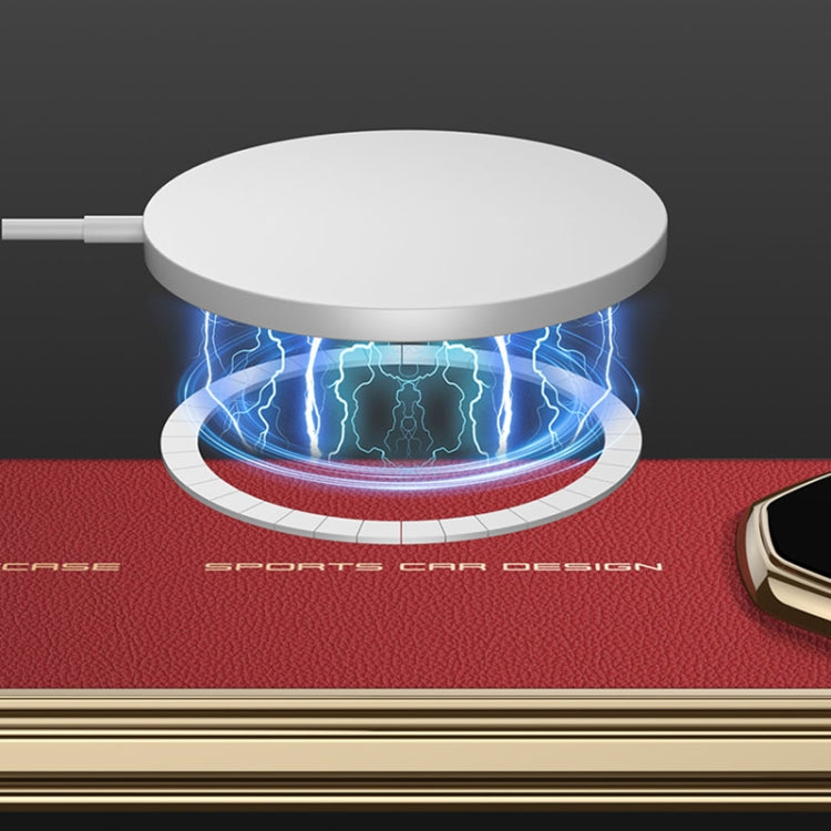 For Huawei Mate XT Ultimate Design GKK Phantom Leather MagSafe Frame Phone Case(White) - Huawei Cases by GKK | Online Shopping UK | buy2fix