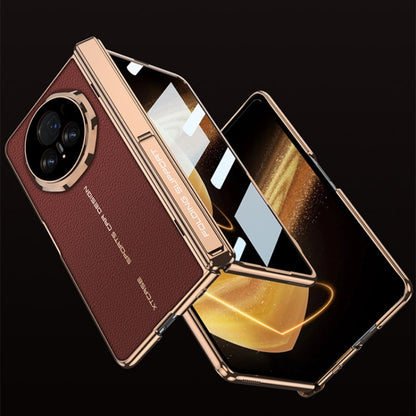 For Honor Magic V3 GKK Integrated Magnetic Fold Hinge Leather Shockproof Phone Case(Red) - Honor Cases by GKK | Online Shopping UK | buy2fix