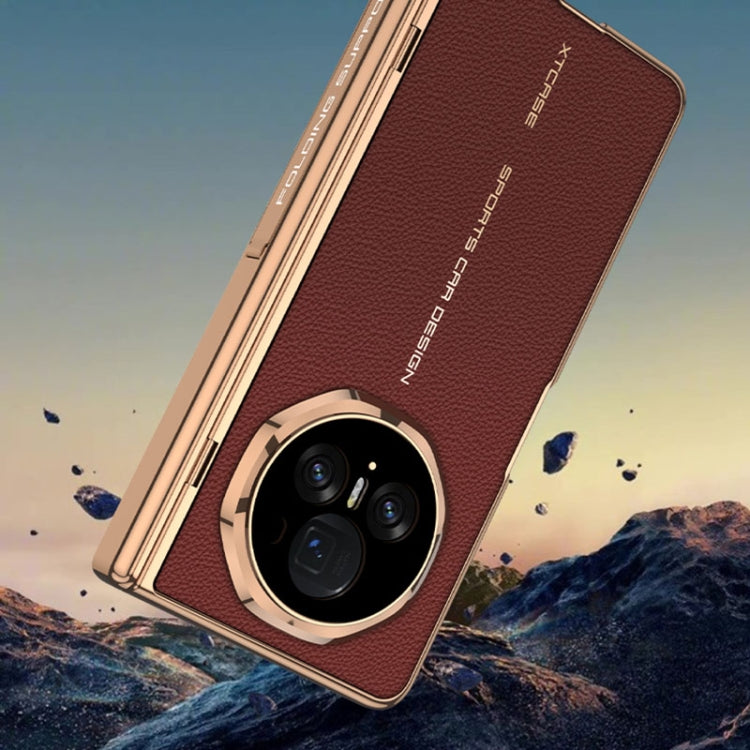 For Honor Magic V3 GKK Integrated Magnetic Fold Hinge Leather Shockproof Phone Case(Red) - Honor Cases by GKK | Online Shopping UK | buy2fix