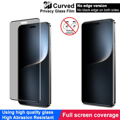 For Honor Magic7 Pro imak No Edge Version 3D Curved Privacy Full Screen Tempered Glass Film - Honor Cases by imak | Online Shopping UK | buy2fix