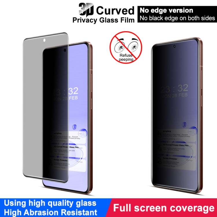 For Realme GT7 Pro imak No Edge Version 3D Curved Privacy Full Screen Tempered Glass Film - Realme Tempered Glass by imak | Online Shopping UK | buy2fix