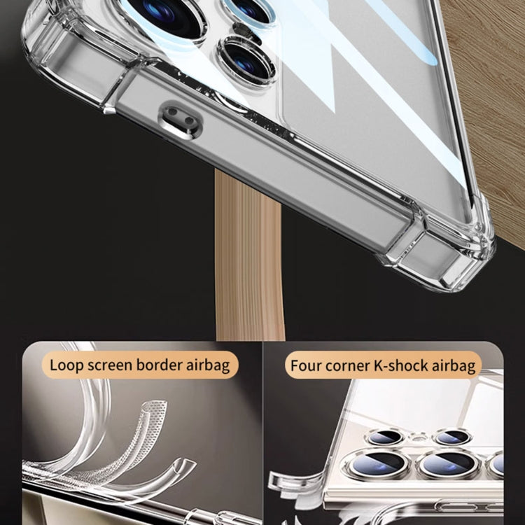 For Samsung Galaxy S25 Ultra 5G GKK Airbag Shockproof Full Coverage Phone Case(Transparent) by GKK