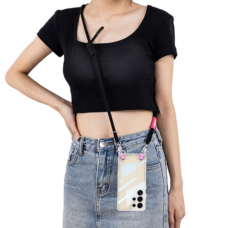 For Samsung Galaxy S25 Ultra 5G GKK Space Series Full Coverage Phone Case with Crossbody Rope(Black) by GKK