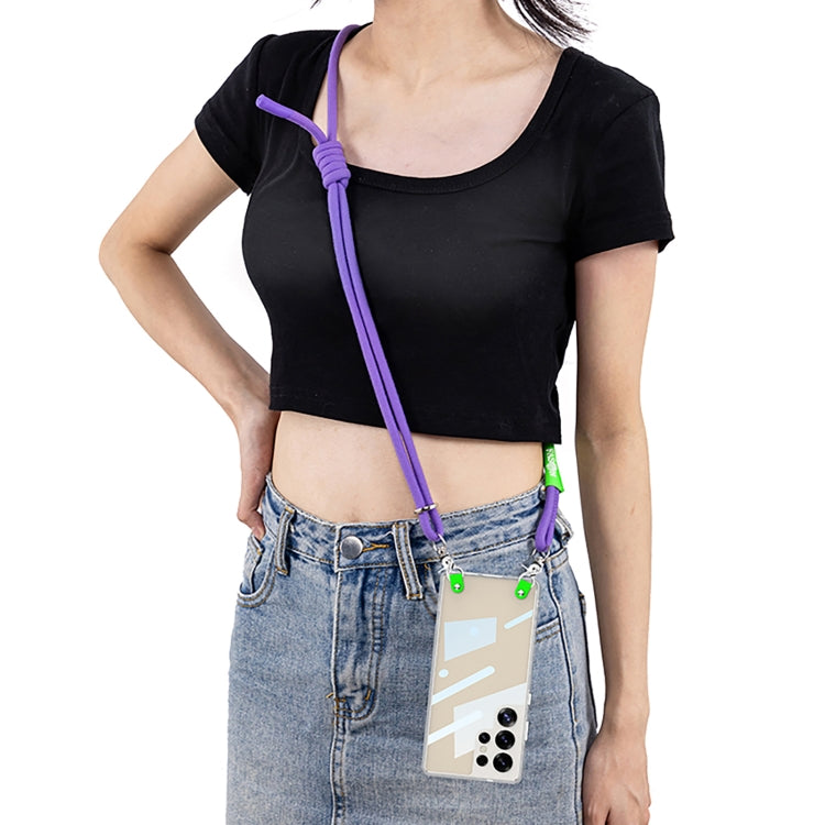 For Samsung Galaxy S25 Ultra 5G GKK Space Series Full Coverage Phone Case with Crossbody Rope(Purple) by GKK