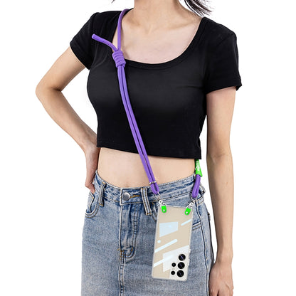 For Samsung Galaxy S25 Ultra 5G GKK Space Series Full Coverage Phone Case with Crossbody Rope(Purple) by GKK