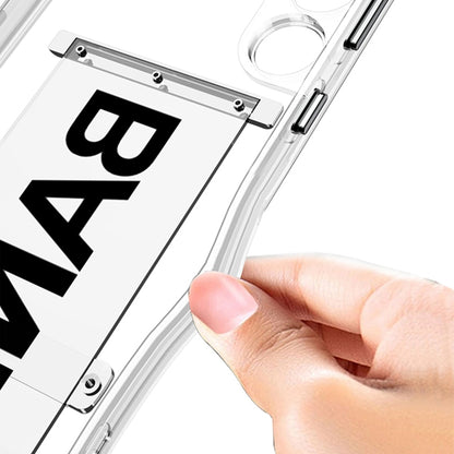 For Samsung Galaxy S25 Ultra 5G GKK Space Series Clear Wristband Holder Phone Case(Transparent Black) by GKK