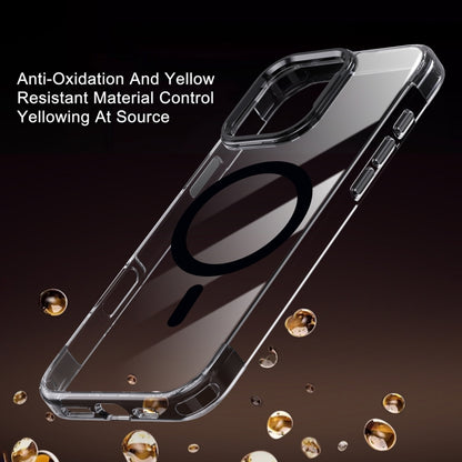 For iPhone 16 Jazz 3 in 1 Magnetic MagSafe Crystal Phone Case(Transparent Purple) - iPhone 16 Cases by buy2fix | Online Shopping UK | buy2fix