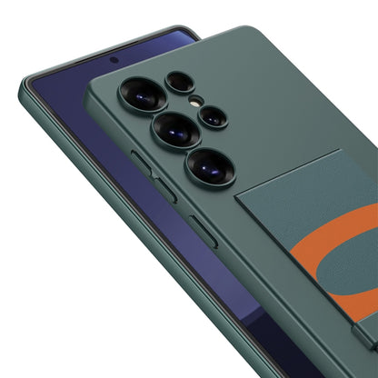 For Samsung Galaxy S25 Ultra 5G GKK Ultra-thin Wristband Holder Phone Case(Black) by GKK