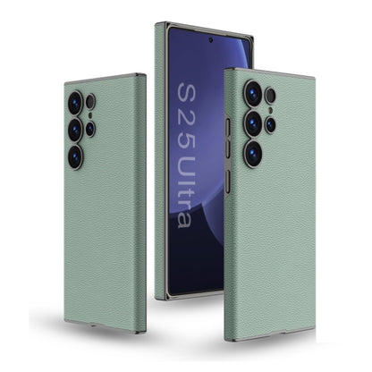 For Samsung Galaxy S25 Ultra 5G GKK Skin-feeling Leather Curved Phone Case(Green) by GKK