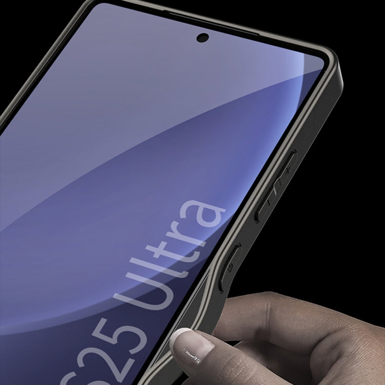 For Samsung Galaxy S25 Ultra 5G GKK AG Craft Skin Feel Circuit Diagram Edition Full Coverage Phone Case(Titanium Gray) by GKK