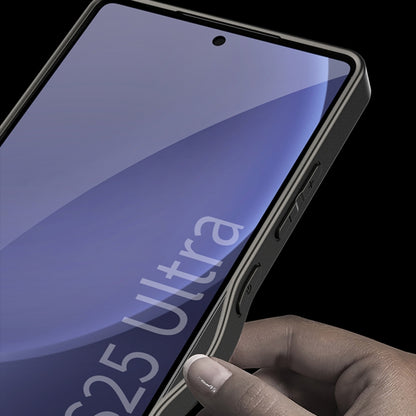 For Samsung Galaxy S25 Ultra 5G GKK AG Craft Skin Feel Circuit Diagram Edition Full Coverage Phone Case(Titanium Gray) by GKK