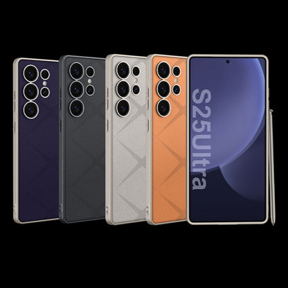 For Samsung Galaxy S25 Ultra 5G GKK Asterism Metal Paint Skin Feel Leather Full Coverage Phone Case(Purple) by GKK