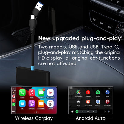 P40 CarPlay and Android Auto Car Connectivity Box Wireless Adapter(Black) - Bluetooth Adapters by buy2fix | Online Shopping UK | buy2fix