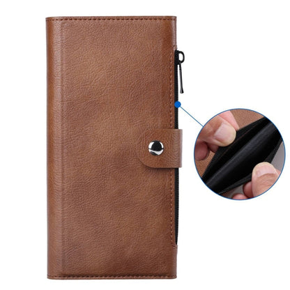 For iPhone 15 Plus ViLi GVS-C Series MagSafe Magnetic RFID Leather Flip Phone Case(Brown) - iPhone 15 Plus Cases by ViLi | Online Shopping UK | buy2fix