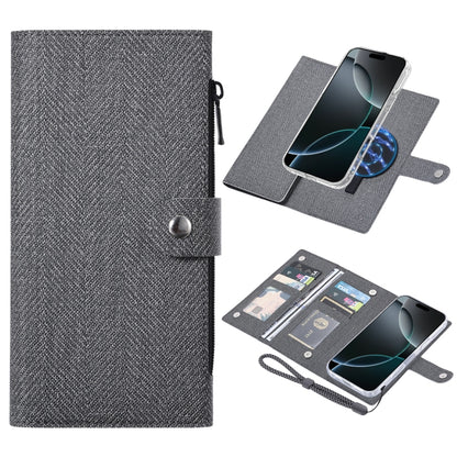 For iPhone 16 Pro ViLi GBS-C Series MagSafe Magnetic RFID Leather Flip Phone Case(Black) by ViLi